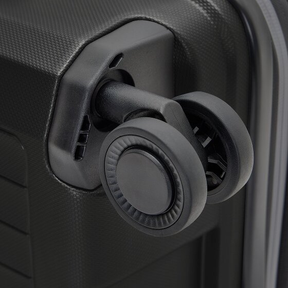 Pactastic Collection 01 Set di valigie a 4 ruote, 3 pezzi, con piega elastica