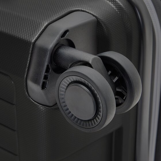 Pactastic Collection 01 Set di valigie a 4 ruote, 3 pezzi, con piega elastica