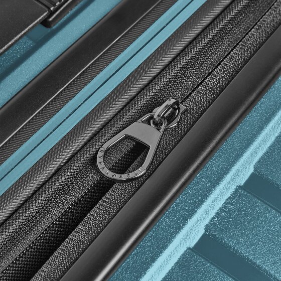 Pactastic Collection 04 THE THREE SET + 4 ruote Set di valigie 3 pezzi con piega di espansione