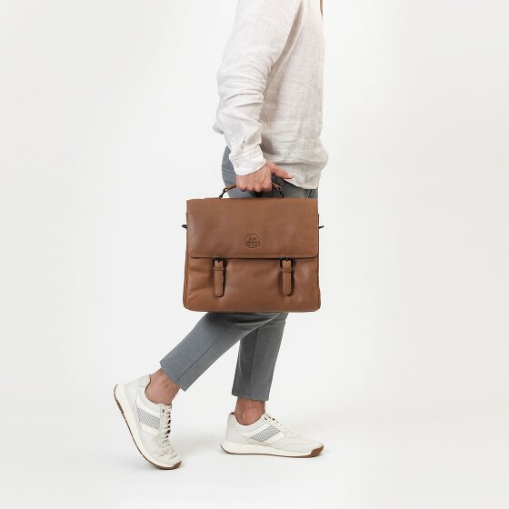 Farmhood Nashville Cartella XXL 3 scomparti in pelle 39 cm