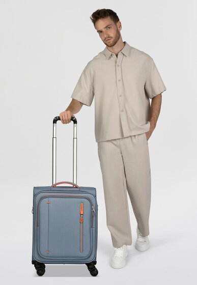 American Tourister Cloudrider 4 ruote Carrello della cabina S 55 cm con piega di espansione