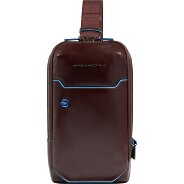 Piquadro Borsa a tracolla quadrata blu in pelle 28 cm Foto del prodotto