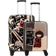 Anekke Viaje 4 ruote Set di valigie 2 pezzi con piega di espansione Foto del prodotto