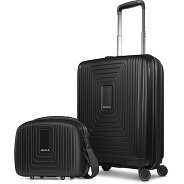 Redolz Set di valigie Essentials 14 2 pezzi trolley da cabina con piega elastica e beauty case Foto del prodotto