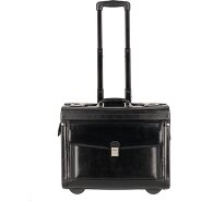 Dermata 2 ruote Trolley pilota Vera Pelle 39 cm Vano porta PC Foto del prodotto