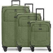 Redolz Essentials 12 THREE SET Set di valigie a 4 ruote, 3 pezzi, con ripiegamento elastico Foto del prodotto