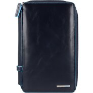 Piquadro Custodia per passaporto da viaggio quadrata blu in pelle 14 cm Foto del prodotto