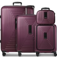 Redolz Set di valigie a 4 ruote Essentials14 Beautycase 4pcs con scomparto per laptop pieghevole ad espansione Foto del prodotto