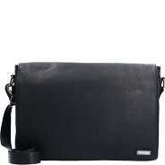 Greenland Nature Messenger in pelle nappa nera 38 cm Foto del prodotto