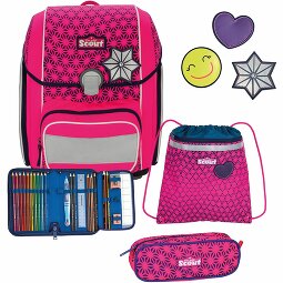 Scout Genius Neon Safety DIN Set di borse per la scuola 4 pezzi  Variante 2