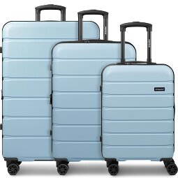 Saxoline Miami 4 ruote Set di valigie 3 pezzi con piega di espansione  Variante 2