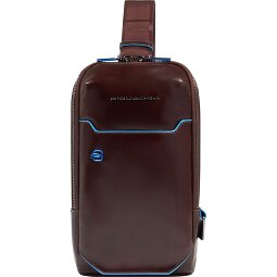Piquadro Borsa a tracolla quadrata blu in pelle 28 cm  Variante 2
