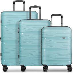 d&n Travel Line 4300-Plus 4 ruote Set di valigie 3 pezzi con piega di espansione  Variante 3