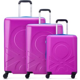 Delsey Paris x United Colors of Benetton Fabrica Set di valigie a 4 ruote 3 pezzi.  Variante 4