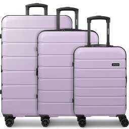 Saxoline Miami 4 ruote Set di valigie 3 pezzi con piega di espansione  Variante 3