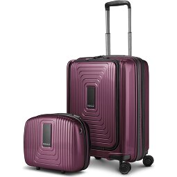 Redolz Set di valigie Essentials 14 2 pezzi trolley da cabina con piega elastica + beauty case  Variante 1