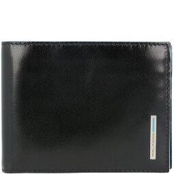 Piquadro Portafoglio quadrato in pelle blu 12,5 cm  Variante 1