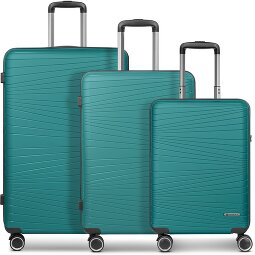 Franky Dallas 3.0 Set di valigie a 4 ruote 3 pezzi con pieghe elastiche  Variante 5