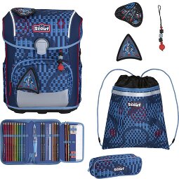 Scout Neo Exklusiv Safety Light Set di borse per la scuola 5 pezzi  Variante 2