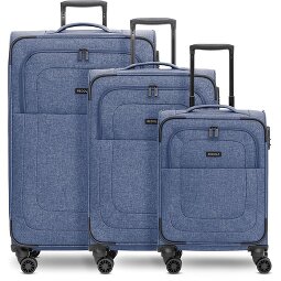 Redolz Essentials 12 THREE SET 4 ruote Set di valigie 3 pezzi con piega di espansione  Variante 2