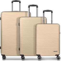 Franky Dallas 3.0 Set di valigie a 4 ruote 3 pezzi con pieghe elastiche  Variante 1