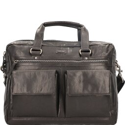 Spikes & Sparrow Cartella in pelle con scomparto per laptop da 41 cm  Variante 1