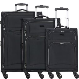 d&n Travel Line 9204 4 ruote Set di valigie 3 pezzi con piega di espansione  Variante 4