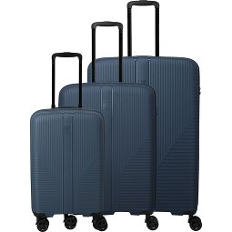 Travelite Air Stripe 4 ruote Set di valigie 3 pezzi con piega di espansione  Variante 1
