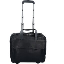 Harold's Trolley business a 2 ruote in pelle 40 cm Scomparto per laptop  Variante 2