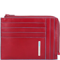 Piquadro Custodia quadrata blu per carte di credito RFID in pelle 12 cm  Variante 2