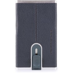 Piquadro Custodia quadrata nera per carte di credito RFID in pelle 6 cm  Variante 2