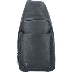 Piquadro Borsa a tracolla quadrata nera in pelle 20 cm  Variante 1