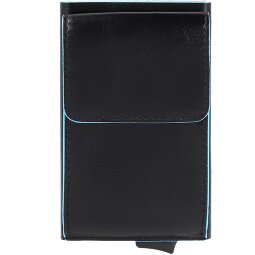 Piquadro Portacarte di credito quadrato blu in pelle 6 cm  Variante 1
