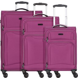 d&n Travel Line 9204 4 ruote Set di valigie 3 pezzi con piega di espansione  Variante 3