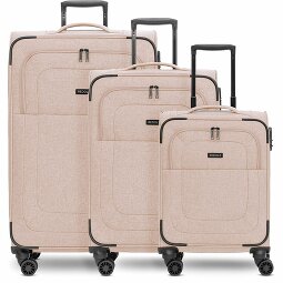 Redolz Essentials 12 THREE SET Set di valigie a 4 ruote, 3 pezzi, con ripiegamento elastico  Variante 1