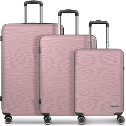 Franky Dallas 3.0 Set di valigie a 4 ruote 3 pezzi con pieghe elastiche  Variante 3