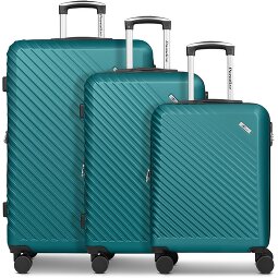Check.In Paradise 2.0 4 ruote Set di valigie 3 pezzi con piega di espansione  Variante 4