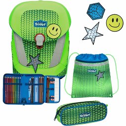 Scout Sunny II Neon Safety Set di borse per la scuola 4 pezzi  Variante 1