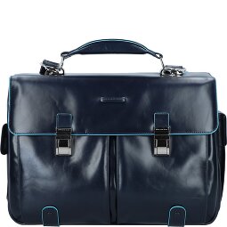 Piquadro Cartella quadrata blu in pelle 43 cm Scomparto per laptop  Variante 2