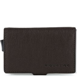 Piquadro Portacarte di credito quadrato blu RFID in pelle 7 cm  Variante 2