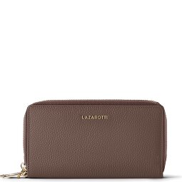 Lazarotti Portafoglio Bologna in pelle XL con doppia chiusura a zip, protezione RFID, 20 cm  Variante 12
