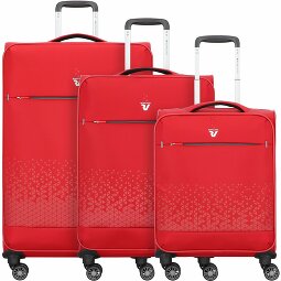 bagaglio rigido dure leggera 3 pezzi valigetta 4 ruote rosso FERGÉ set di 3 valigie viaggio Marseille
