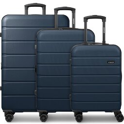 Saxoline Miami 4 ruote Set di valigie 3 pezzi con piega di espansione  Variante 4