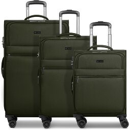 bugatti Valencia Soft 4 ruote Set di valigie 3 pezzi con piega di espansione  Variante 3