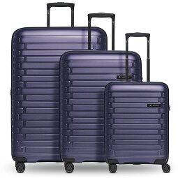 Pactastic Collection 04 THE THREE SET + 4 ruote Set di valigie 3 pezzi con piega di espansione  Variante 5