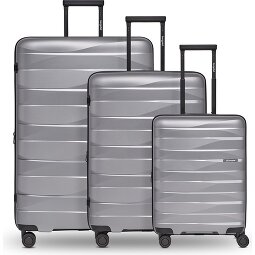 Bergpfeil Set di valigie da viaggio a 4 ruote, 3 pezzi, con ripiegamento elastico  Variante 1