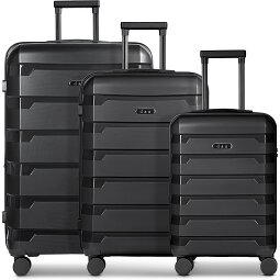 d&n South Dakota 4 ruote Set di valigie 3 pezzi con piega di espansione  Variante 1