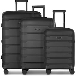 d&n South Dakota 4 ruote Set di valigie 3 pezzi con piega di espansione  Variante 1