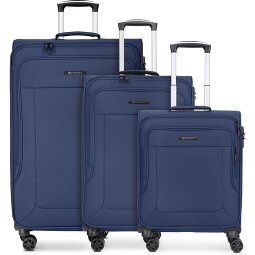 Franky Melbourne 3.0 Set di valigie a 4 ruote, 3 pezzi, con piega elastica  Variante 2