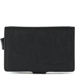 Piquadro Portacarte di credito quadrato blu RFID in pelle 7 cm  Variante 3